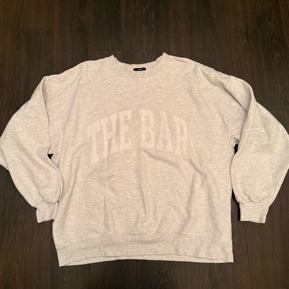 The Bar Sweaters - The Bar Light Gray Crewneck Sweater